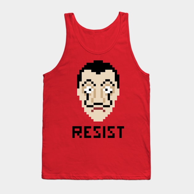 Dali Resistance Tank Top by 8bitbaba